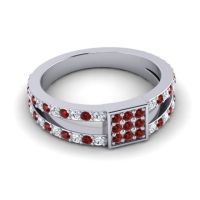 Simple Pave Square Peta Ring