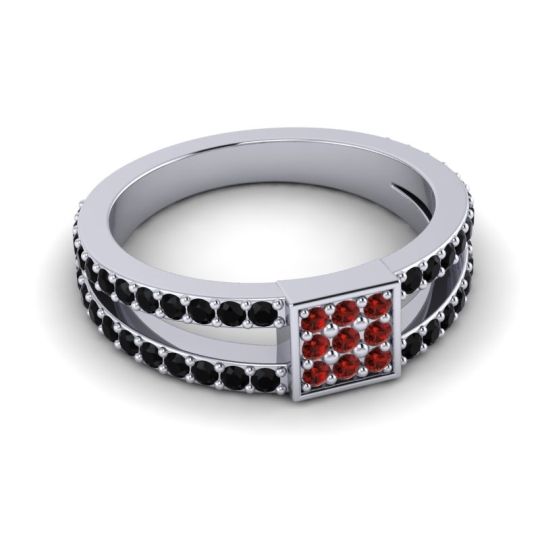 Simple Pave Square Peta Ring