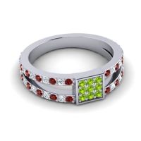 Simple Pave Square Peta Ring