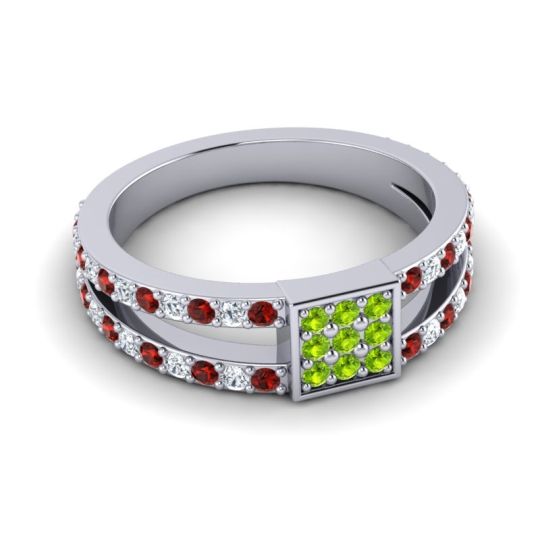 Simple Pave Square Peta Ring