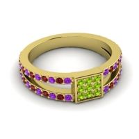 Simple Pave Square Peta Ring