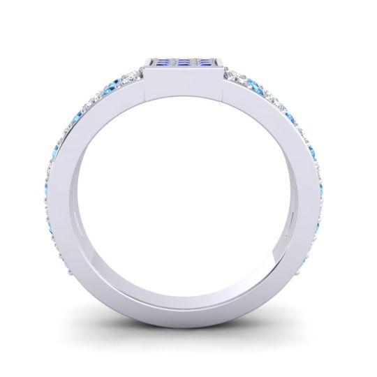 Simple Pave Square Peta Ring