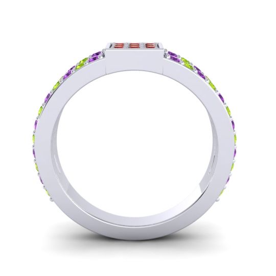 Simple Pave Square Peta Ring