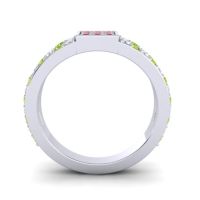 Simple Pave Square Peta Ring