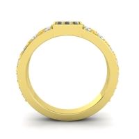 Simple Pave Square Peta Ring