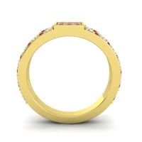Simple Pave Square Peta Ring