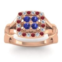 Simple Pave Cushion Pattaka Ring