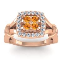 Simple Pave Cushion Pattaka Ring