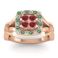Simple Pave Cushion Pattaka Ring