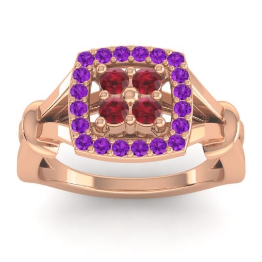 Simple Pave Cushion Pattaka Ring