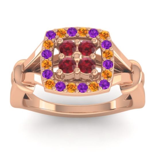 Simple Pave Cushion Pattaka Ring