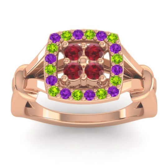 Simple Pave Cushion Pattaka Ring