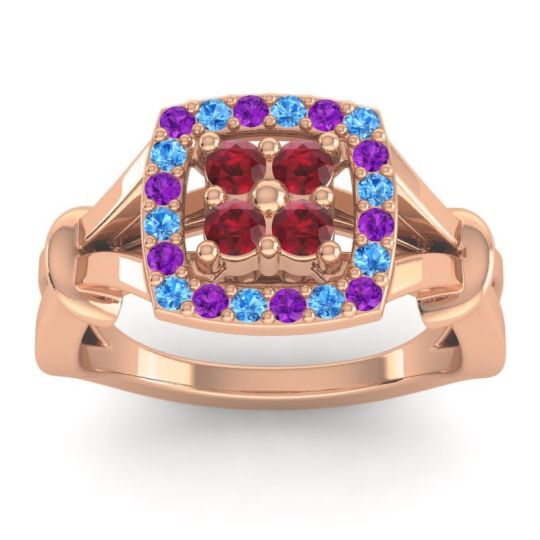 Simple Pave Cushion Pattaka Ring