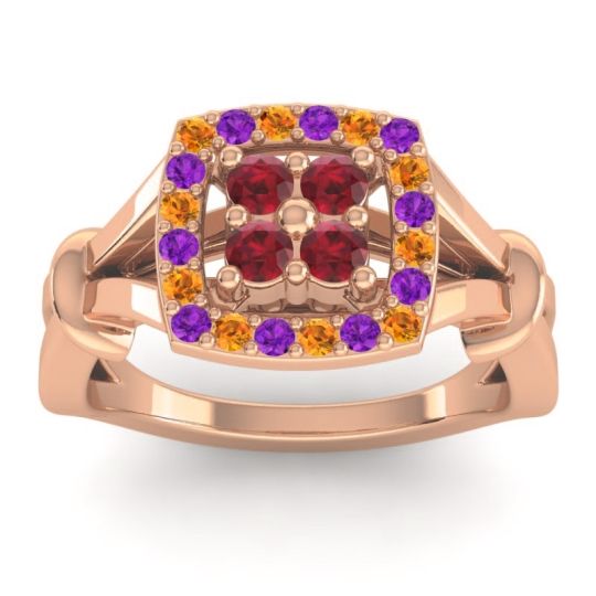 Simple Pave Cushion Pattaka Ring