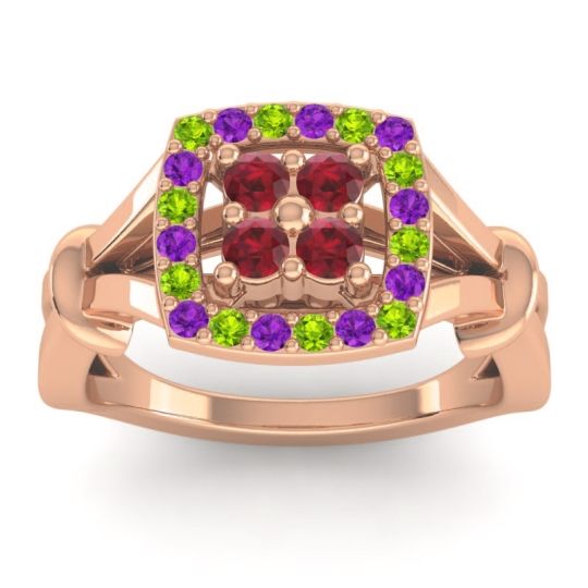 Simple Pave Cushion Pattaka Ring