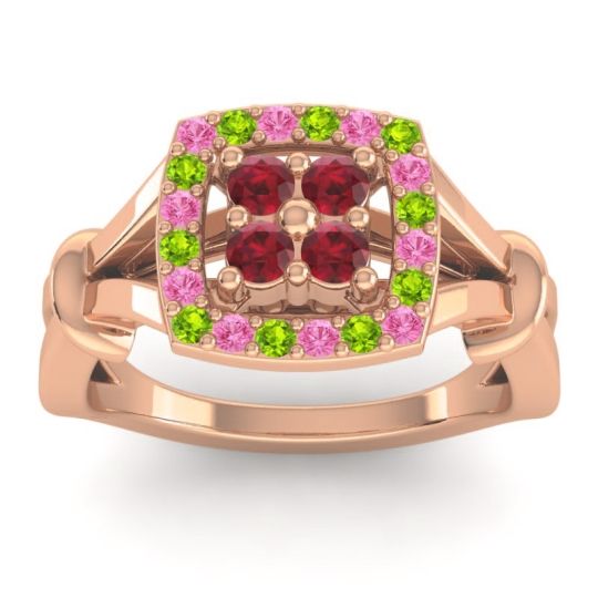 Simple Pave Cushion Pattaka Ring