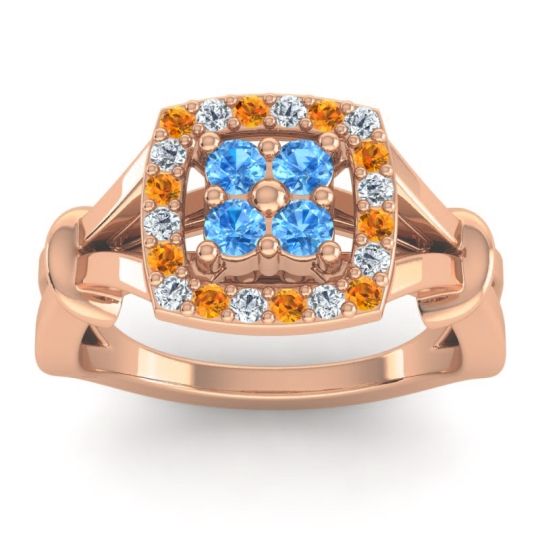 Simple Pave Cushion Pattaka Ring