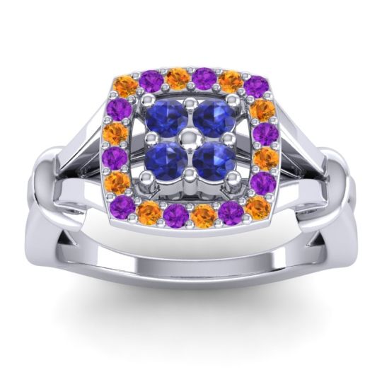 Simple Pave Cushion Pattaka Ring