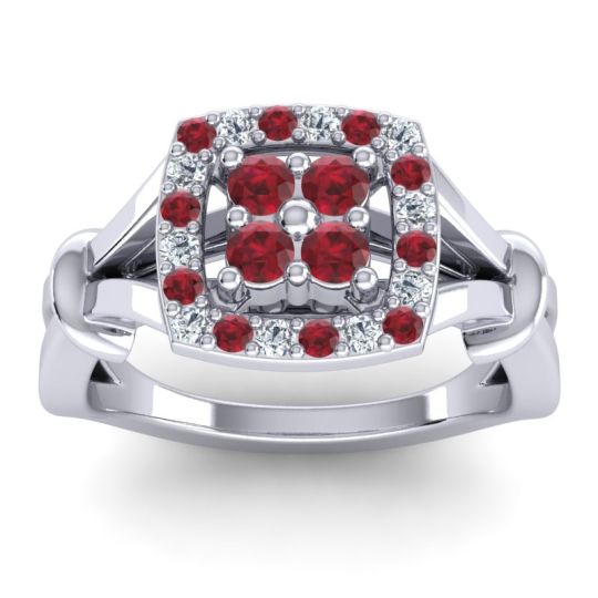 Simple Pave Cushion Pattaka Ring