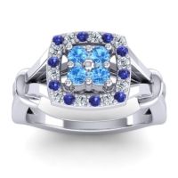 Simple Pave Cushion Pattaka Ring