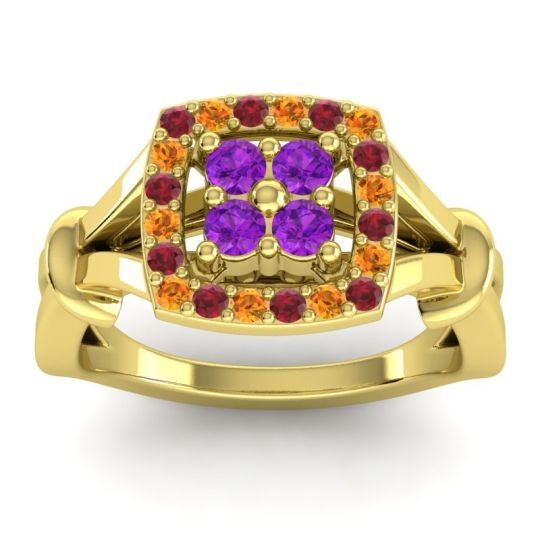 Simple Pave Cushion Pattaka Ring