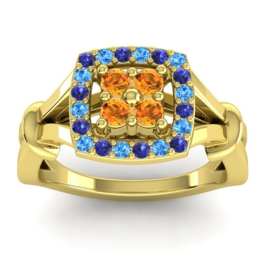 Simple Pave Cushion Pattaka Ring