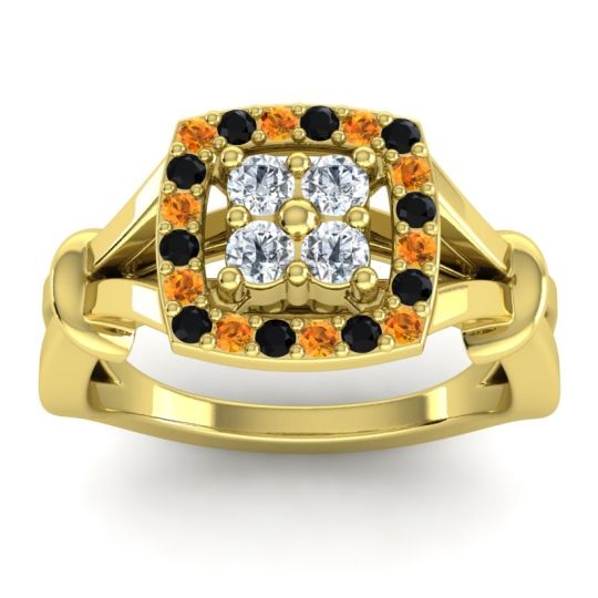 Simple Pave Cushion Pattaka Ring