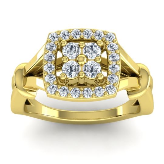 Simple Pave Cushion Pattaka Ring