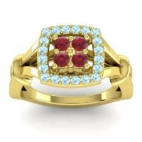 Simple Pave Cushion Pattaka Ring