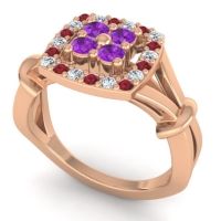 Simple Pave Cushion Pattaka Ring