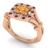 Simple Pave Cushion Pattaka Ring