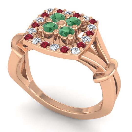 Simple Pave Cushion Pattaka Ring