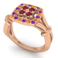 Simple Pave Cushion Pattaka Ring