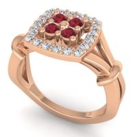 Simple Pave Cushion Pattaka Ring