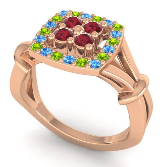 Simple Pave Cushion Pattaka Ring