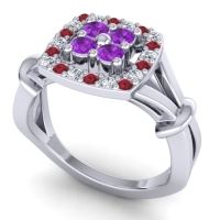 Simple Pave Cushion Pattaka Ring