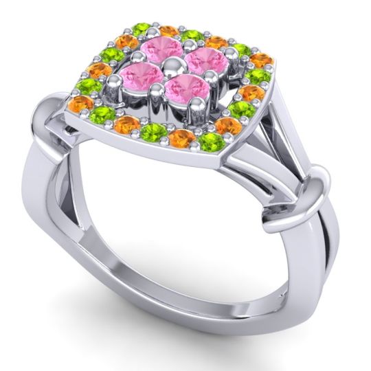 Simple Pave Cushion Pattaka Ring