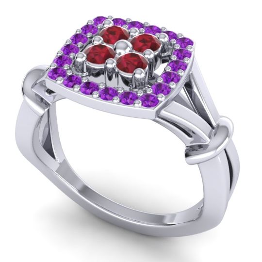 Simple Pave Cushion Pattaka Ring