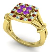 Simple Pave Cushion Pattaka Ring