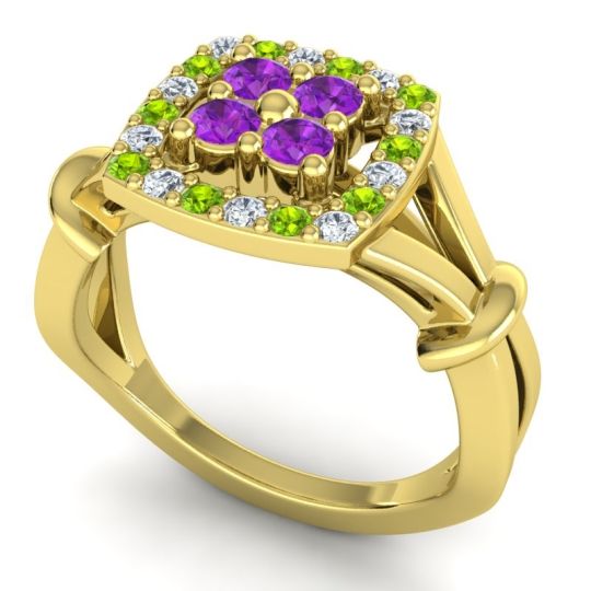 Simple Pave Cushion Pattaka Ring