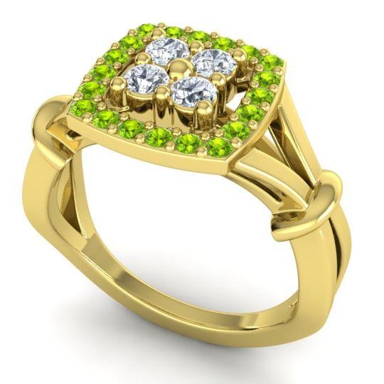 Simple Pave Cushion Pattaka Ring