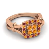 Simple Pave Cushion Pattaka Ring