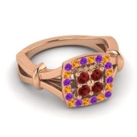 Simple Pave Cushion Pattaka Ring