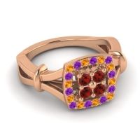 Simple Pave Cushion Pattaka Ring