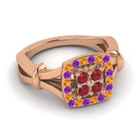 Simple Pave Cushion Pattaka Ring