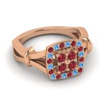 Simple Pave Cushion Pattaka Ring