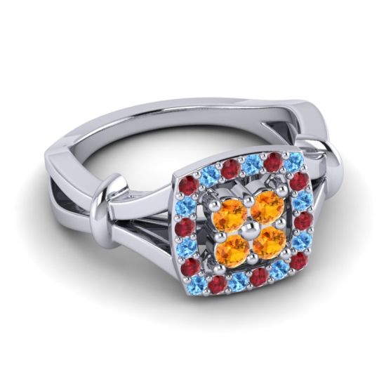 Simple Pave Cushion Pattaka Ring