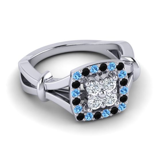 Simple Pave Cushion Pattaka Ring