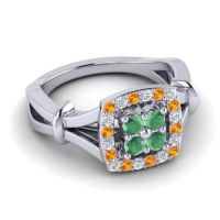 Simple Pave Cushion Pattaka Ring