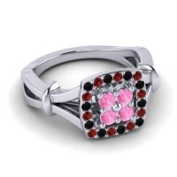 Simple Pave Cushion Pattaka Ring